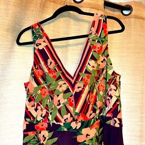 Vince Camuto Floral Asymmetrical Hem Dress
